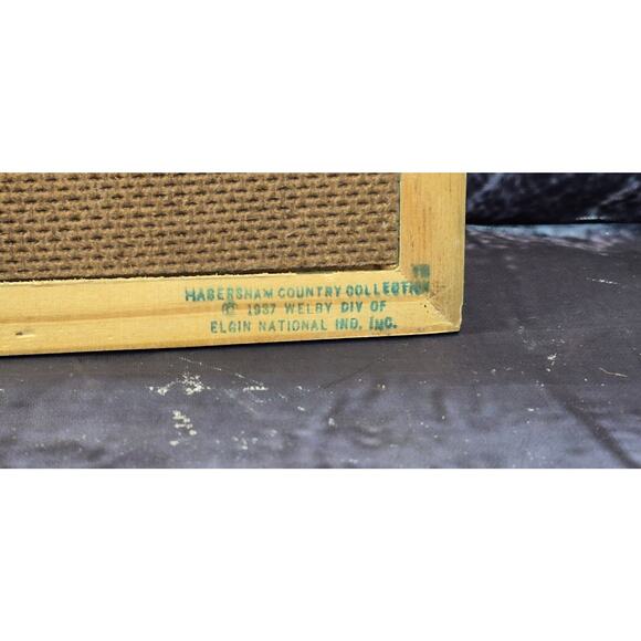 Vintage Habersnam Country Sign Collection Wood Framed Made in Taiwan - Picture 9 of 10